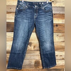 Miss Me Men’s Washed Blue Straight Jeans